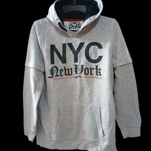 NYC Hoodie w/ tiger & rose on back